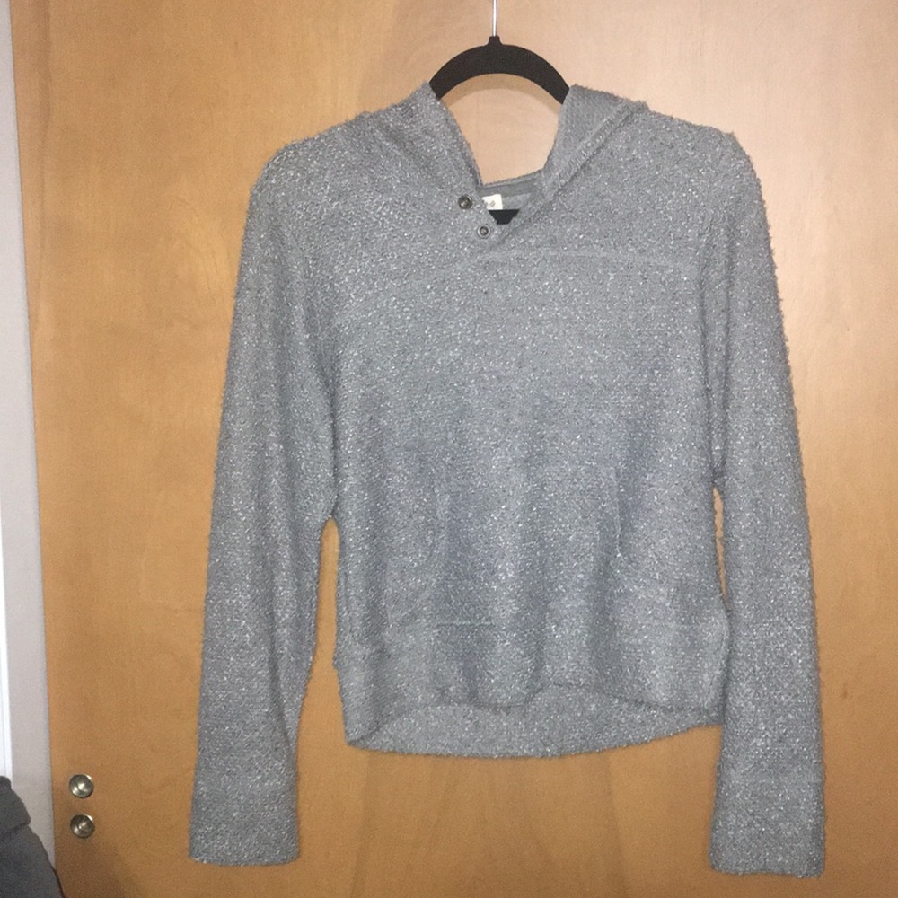 Long sleeve dark grey sweater